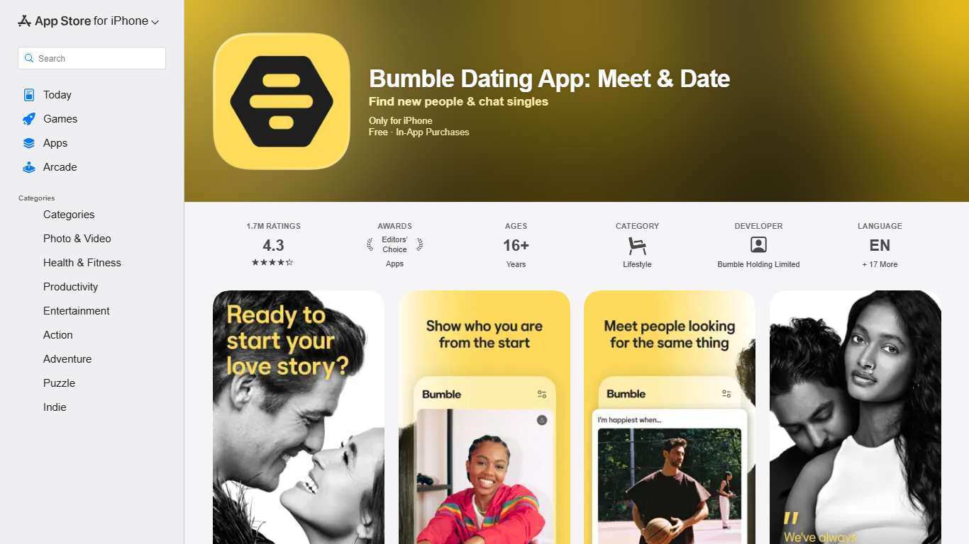 ‎Bumble Dating App: Meet & Date App - App Store